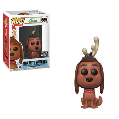 Funko POP! - The Grinch - Max with Antlers - 665 - FYE Exclusive