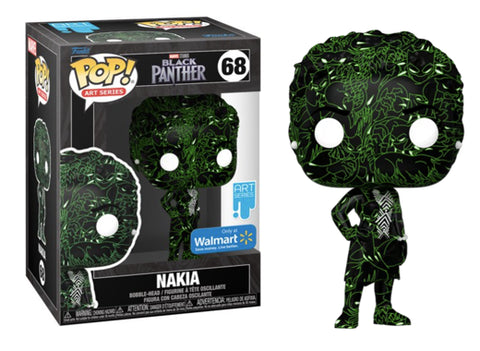 Funko POP! - Art Series - Marvel - Black Panther -Nakia - 68 - Only at Walmart