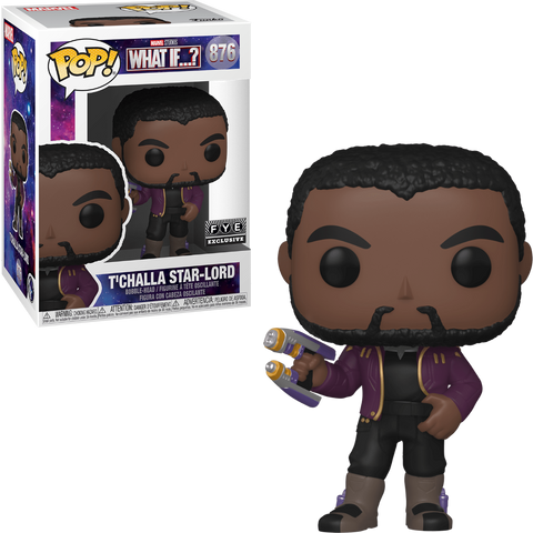 Funko POP! - Marvel What if...? - T'Challa Star-Lord - 876 - FYE Exclusive